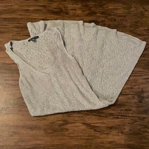 American Eagle Gray Boho Sweater Dress